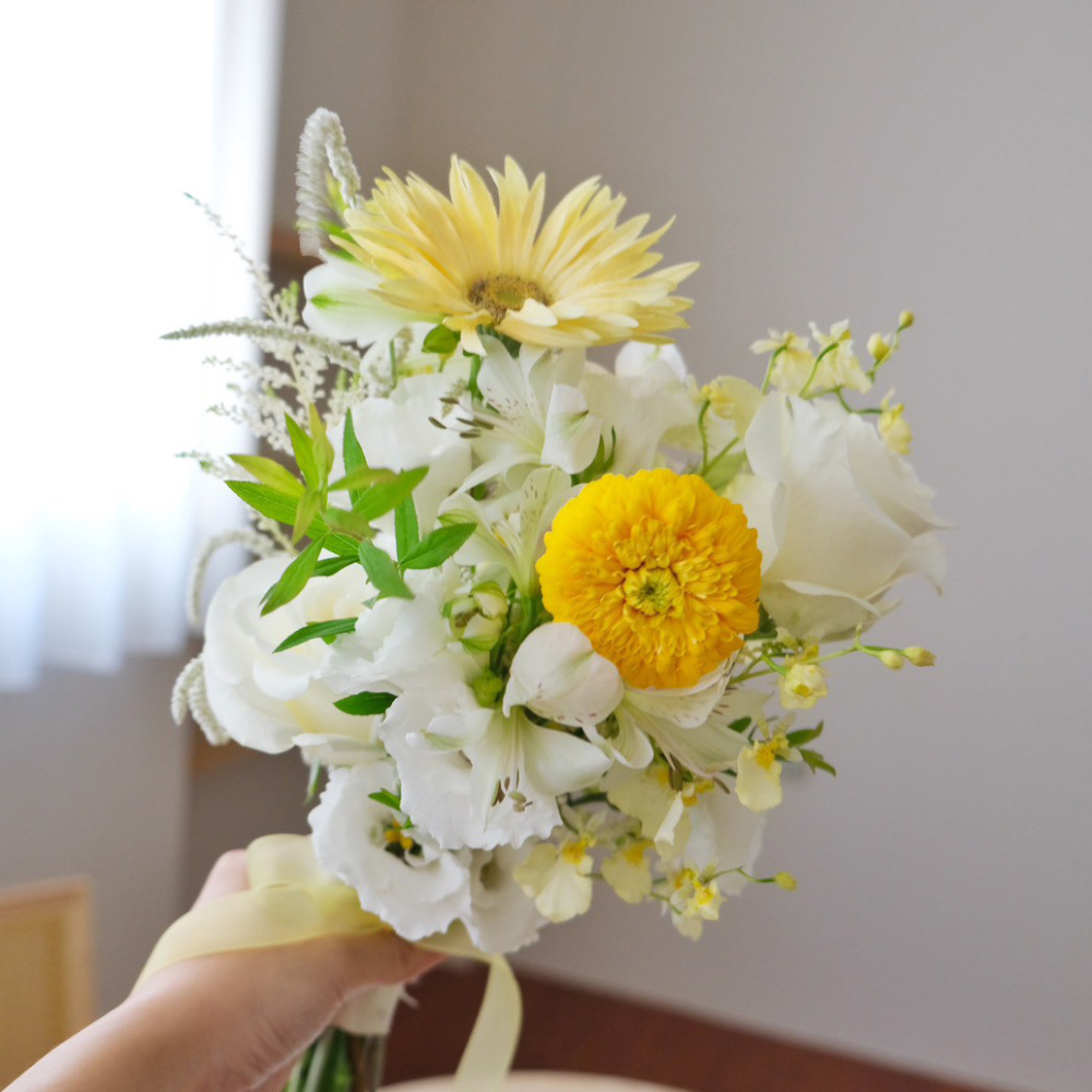 韓式仙氣捧花 / 陽光白