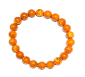 1217GZ40-琥珀GZ-9+老花蠟原子手串（B40）