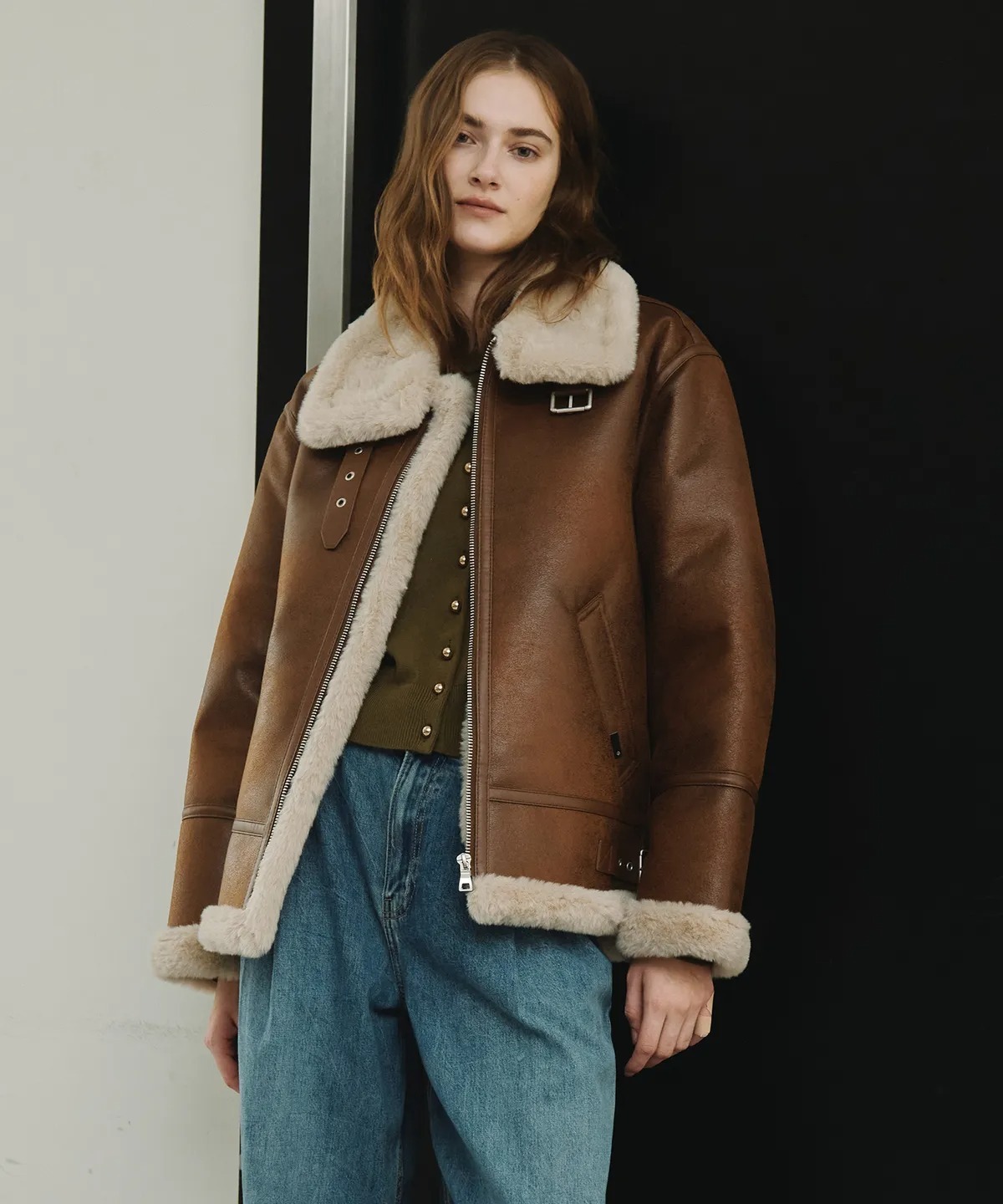 LEFTSEOUL AVIATOR B-3 MUSTANG JACKET