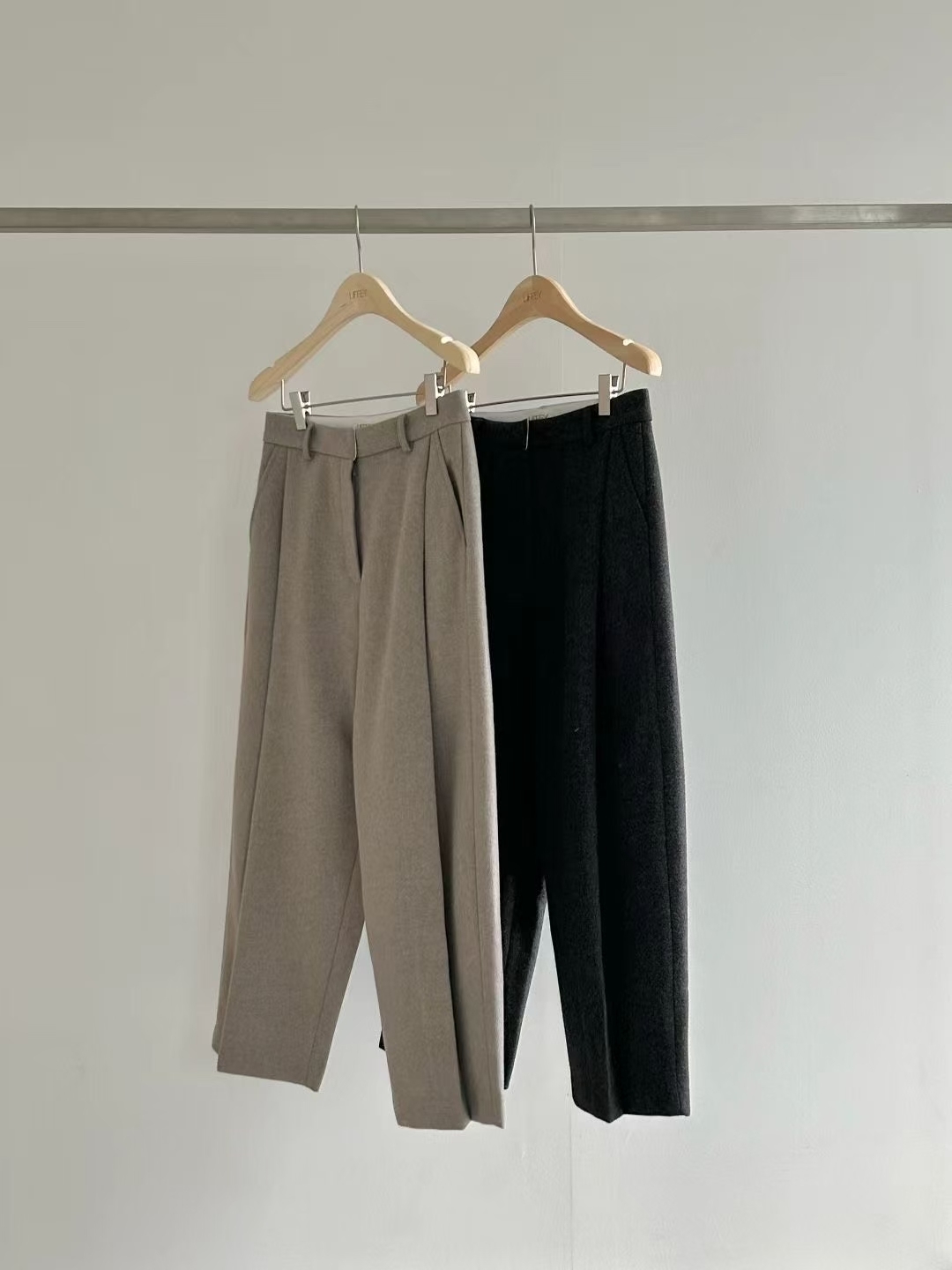 LY5314 壓褶九分西褲