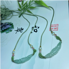 1218GZ06-翡翠GZ-翡翠蓮藕吊墜（C6）