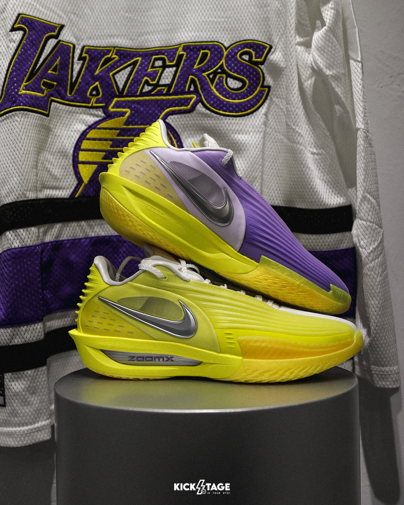 [特價售出無退換] 男鞋 NIKE G.T. CUT 3 TURBO EP 白紫黃 LAKERS 湖人隊 緩震 透氣 支撐 實戰 籃球鞋【HV9919-500】GTCUT