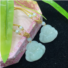 1218GZ15-翡翠GZ-翡翠佛公吊墜（C15）