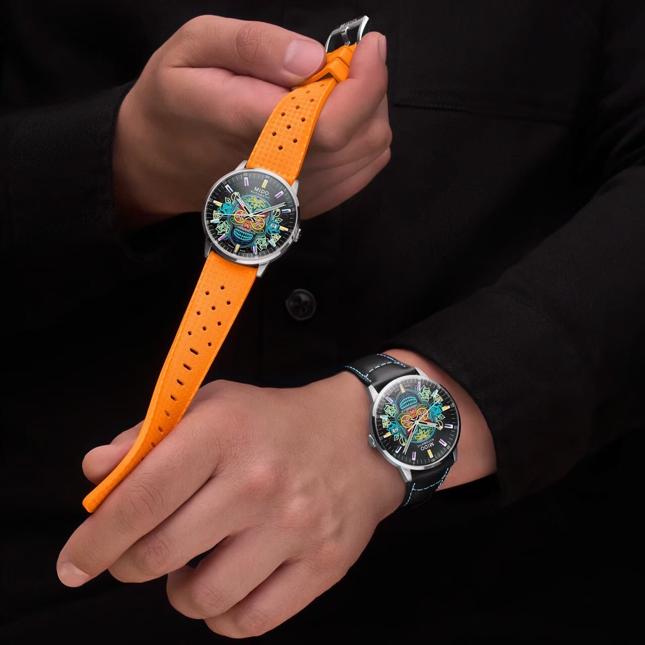 【MIDO 美度】Commander 香榭系列 M021.407.11.411.04 墨西哥亡靈節特別版機械腕錶 40mm 現代鐘錶