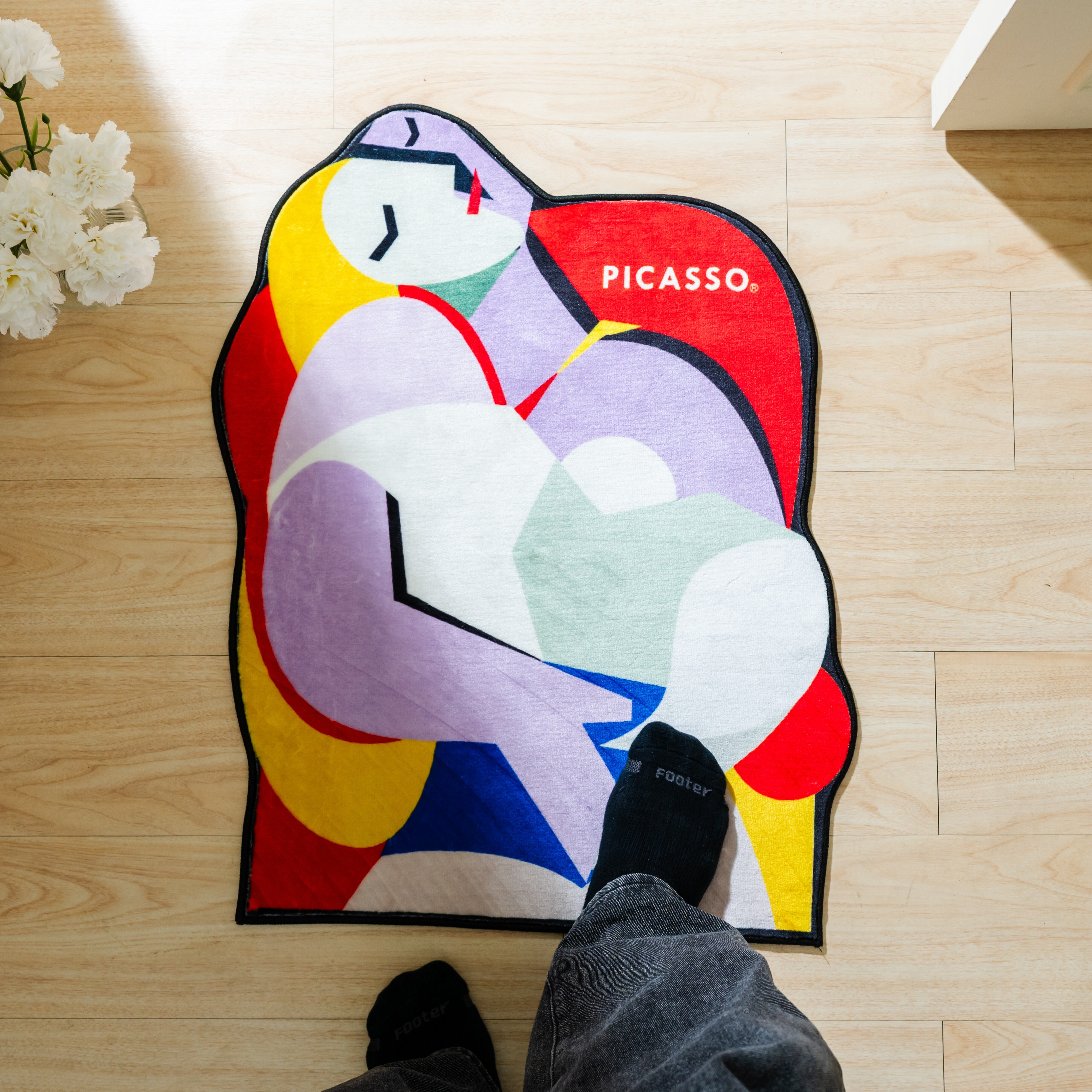 永恆畢卡索珍珠絨床邊地墊｜《夢》