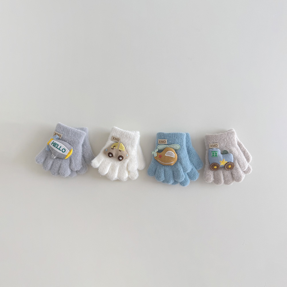 立體交通工具針織手套(0-3y)