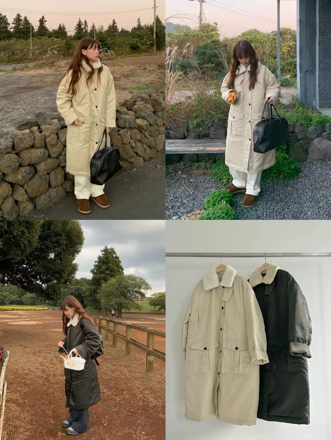 LY5330 毛毛領軍裝大衣