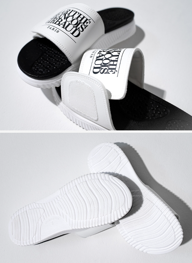 【現貨】Marithe Francois Girbaud LL121607 女裝經典LOGO魔鬼氈拖鞋 (M25MAC202)