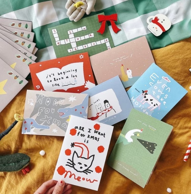 馬卡龍腳趾．聖誕卡片含信封 共8款