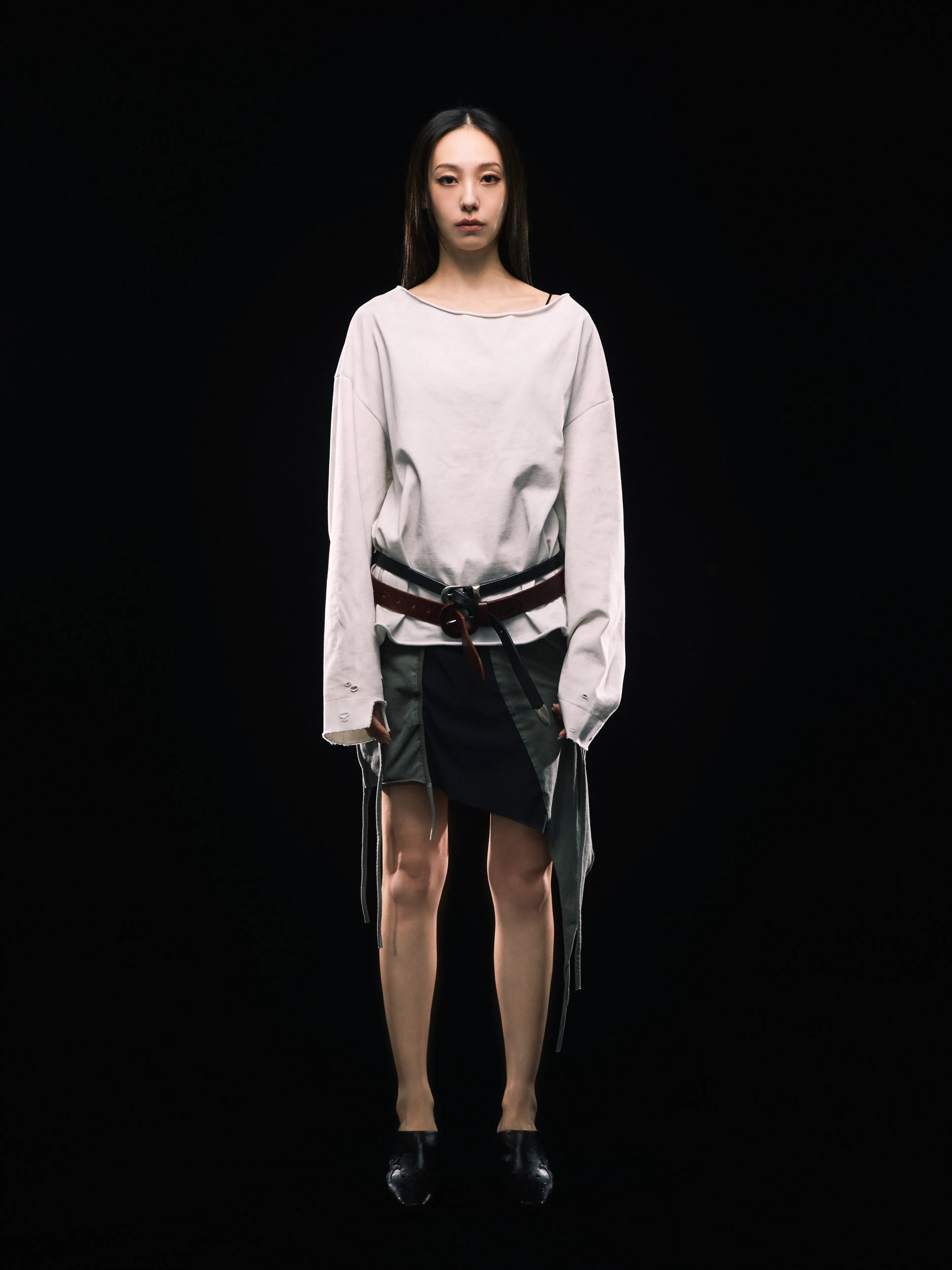 pip | Worn Fluid L/S Tee (White)