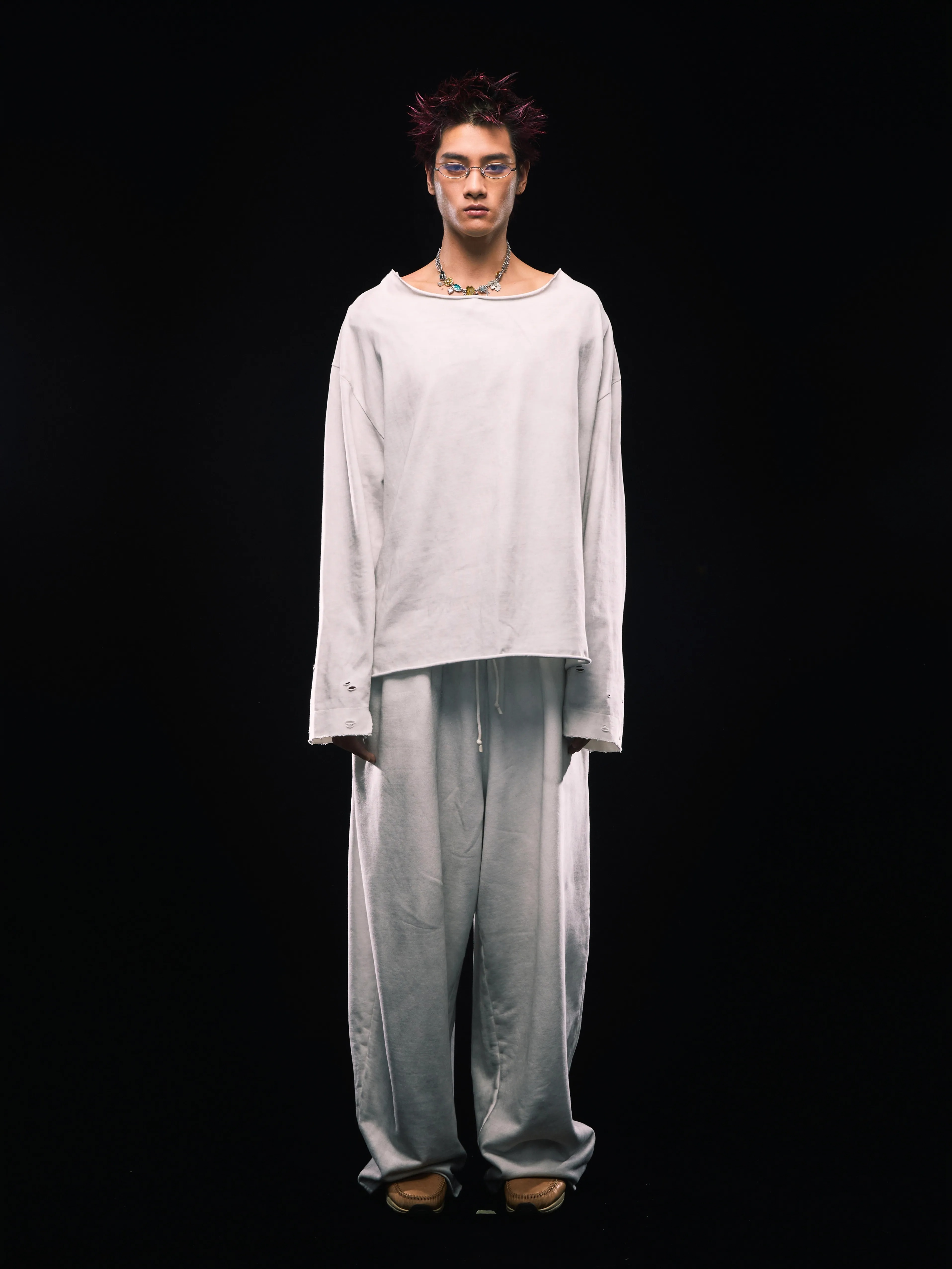 pip | Worn Fluid L/S Tee (White)