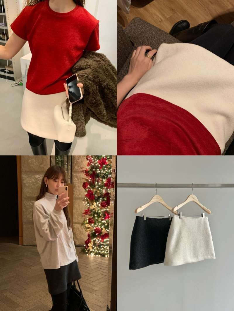 LY5336 刷毛小短裙