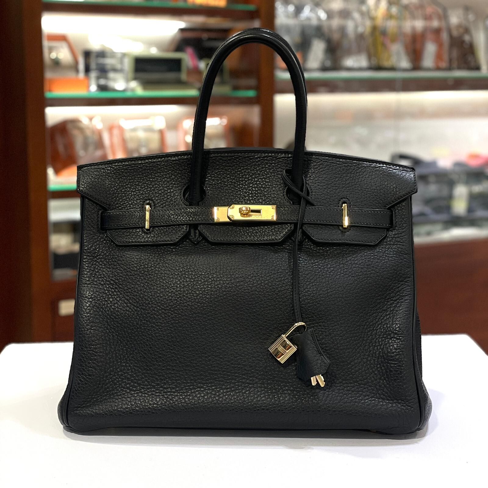 95%NEW二手BIRKIN 35 黑色金扣TOGO皮 F刻 NOIR/GHW #B35 #鉑金包 #兩年免費保養 #香榭站正品