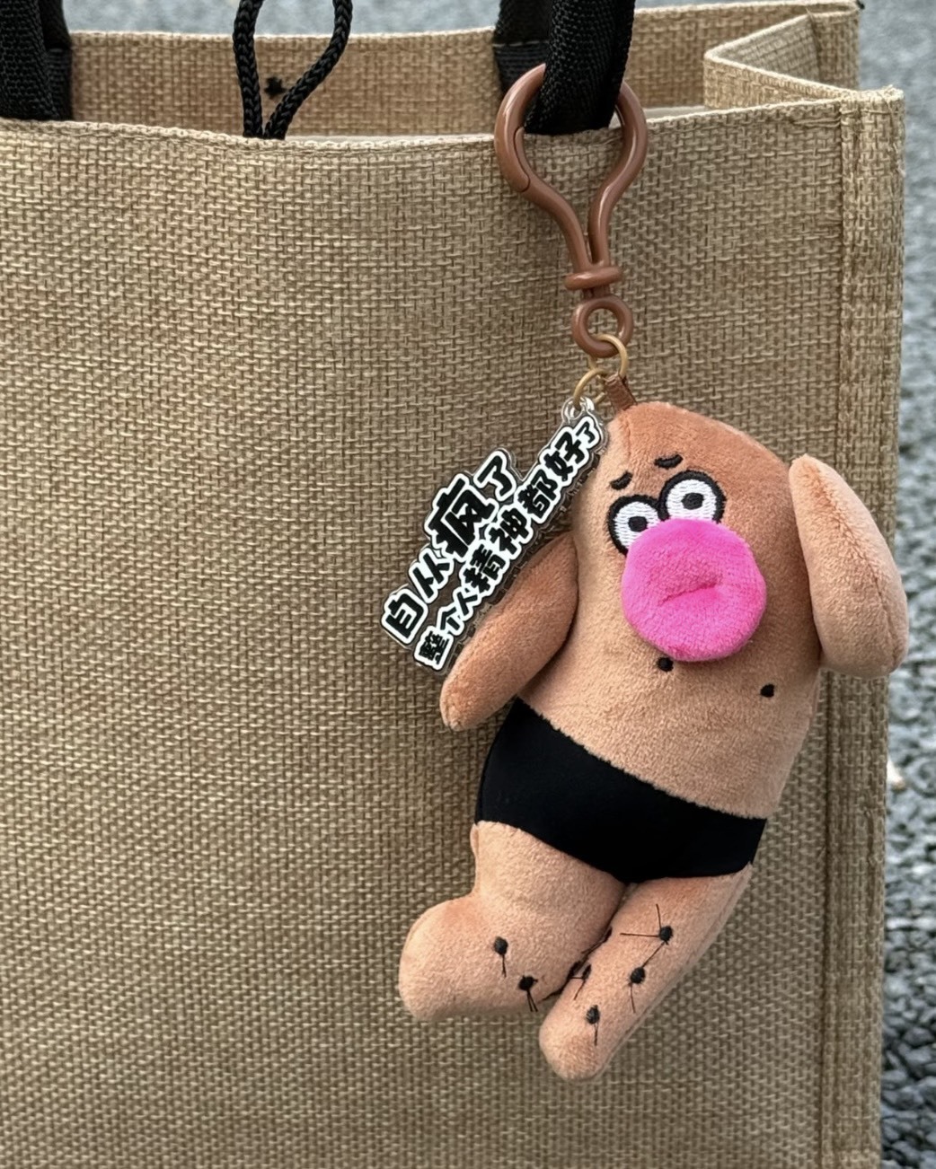 <越醜我越愛>HAVEROSE 在逃瘋子 毛絨 包包掛件 吊飾