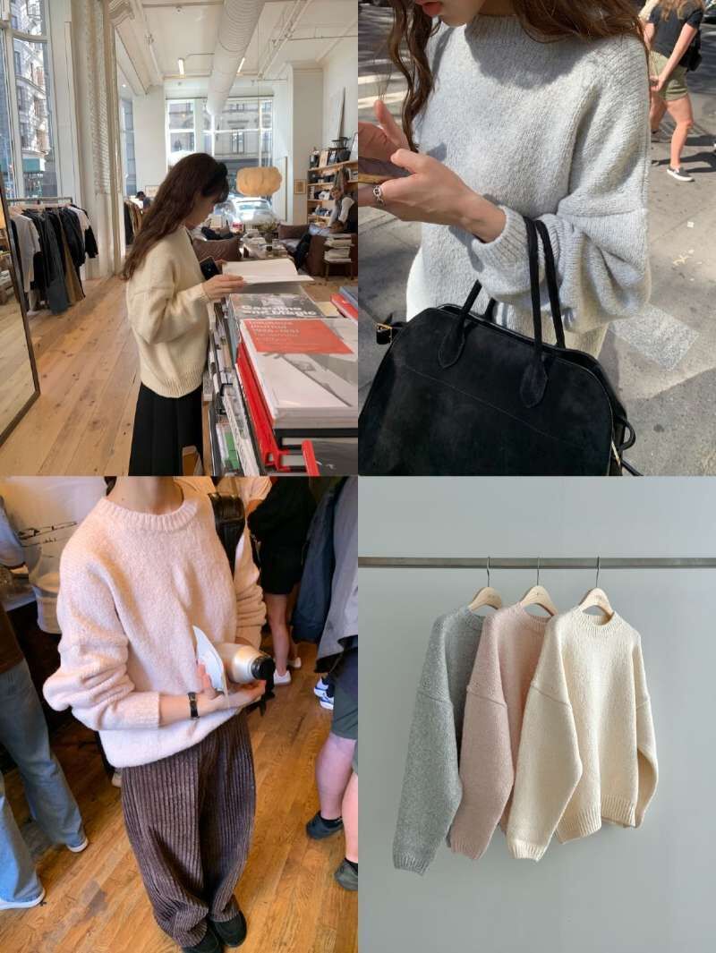 LY5337 淡色系針織毛衣