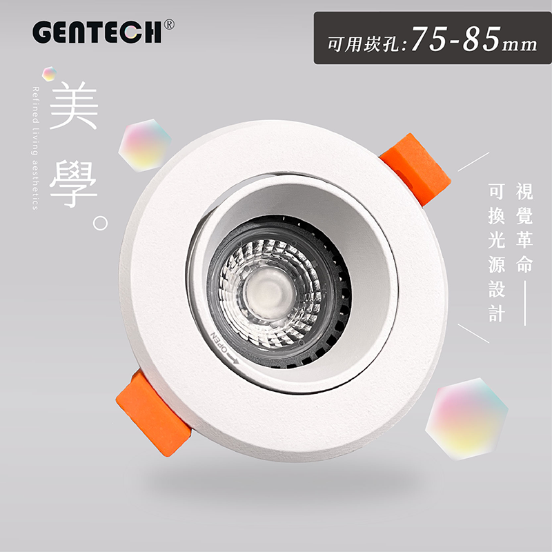 703Q-AD Brian崁燈 內圈平殼 7.5cm