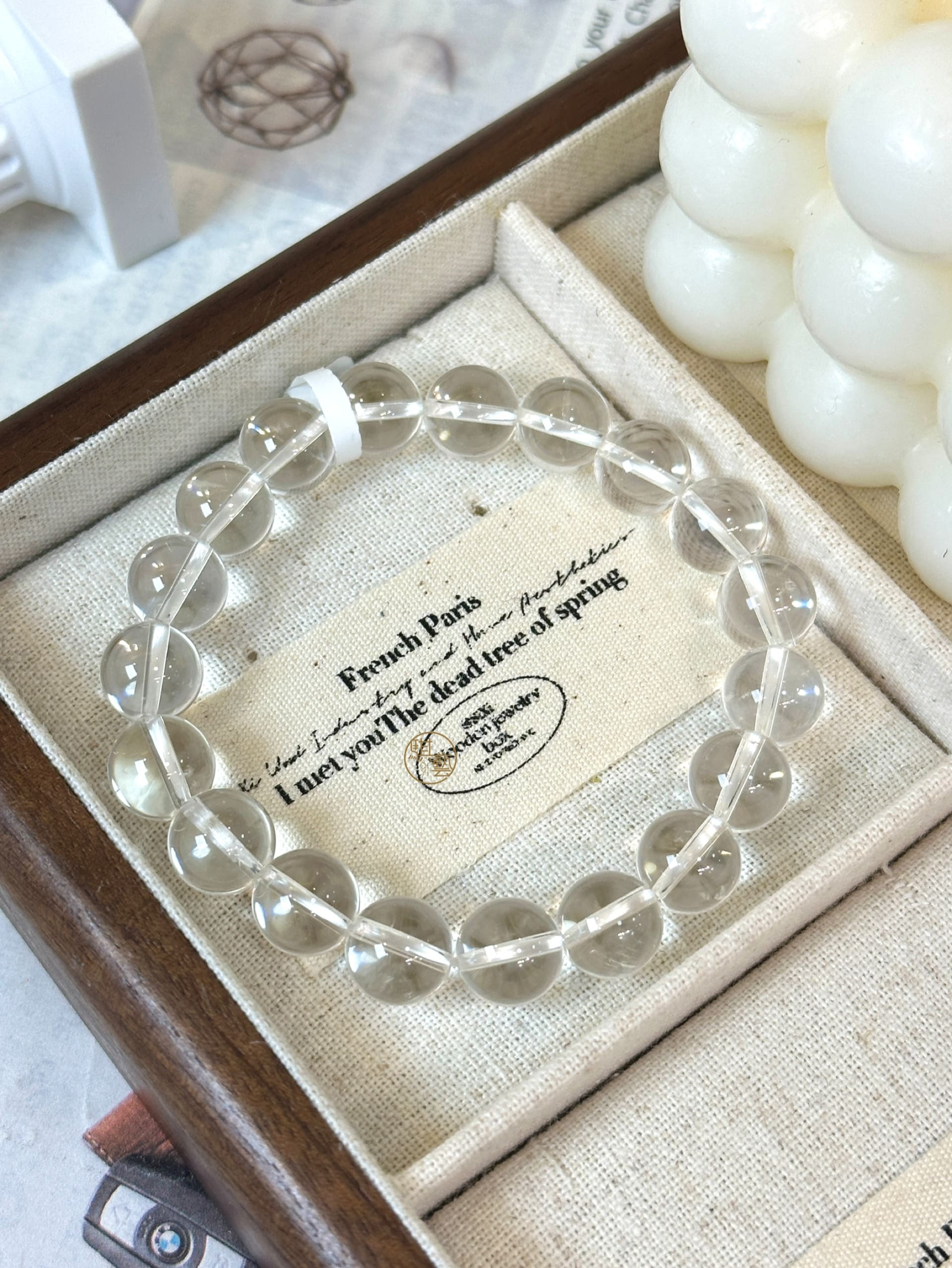 高品透體白水晶 10mm｜淨化能量・放大磁場・全方位守護