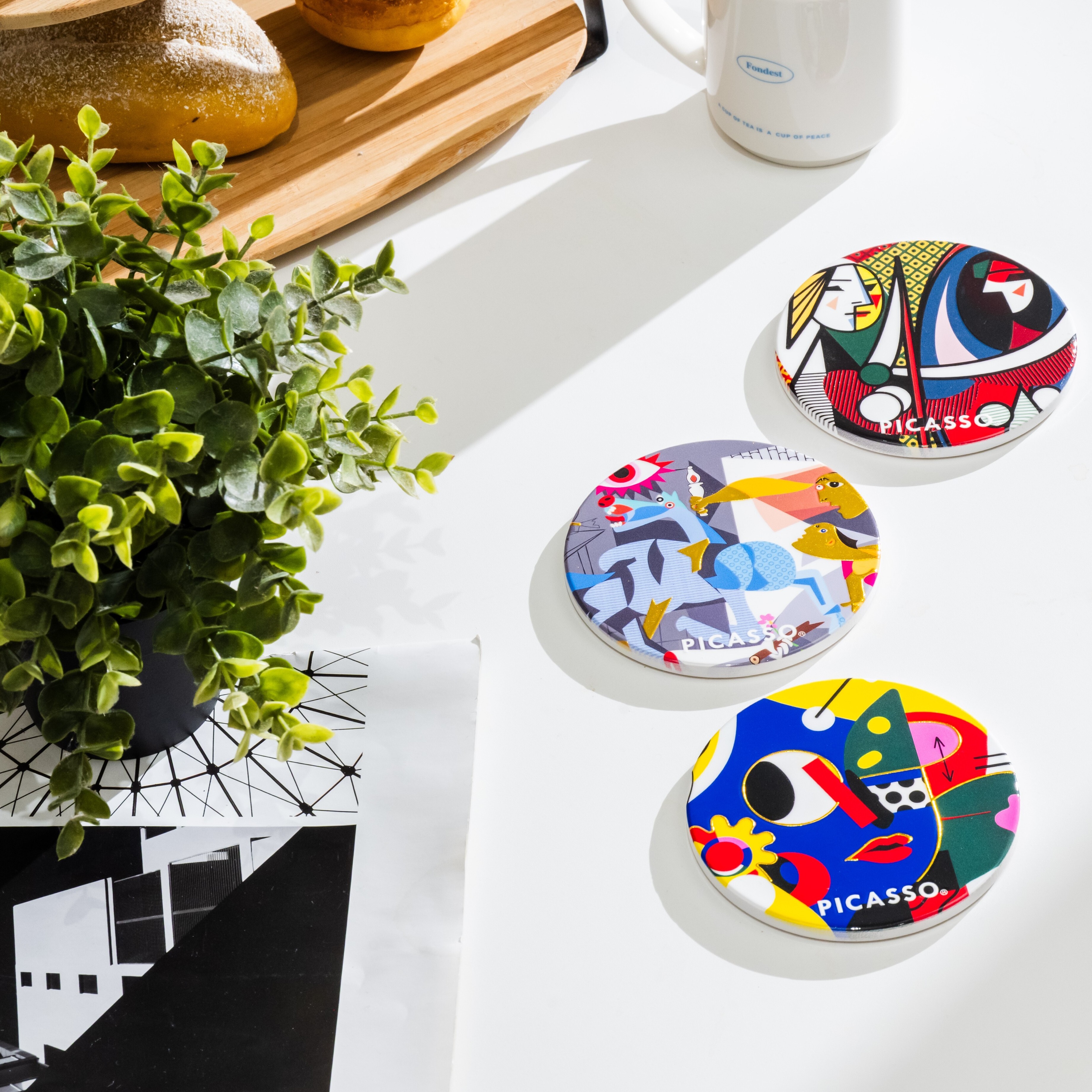 永恆畢卡索藝術杯墊｜《她的藍色心事》