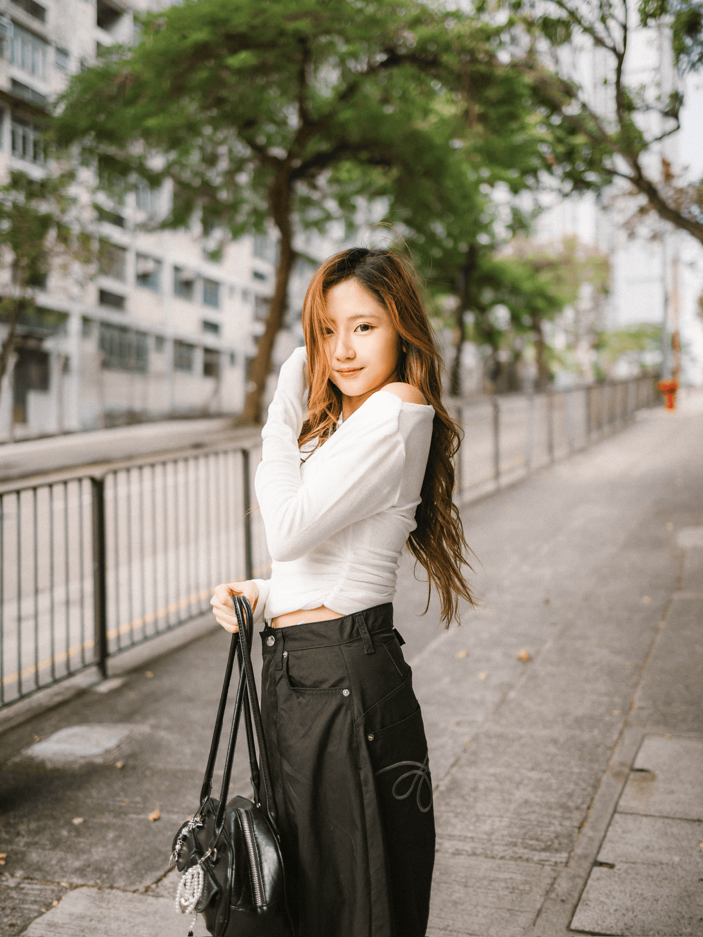 Girly & Lady Thin Knit One Shoulder Top