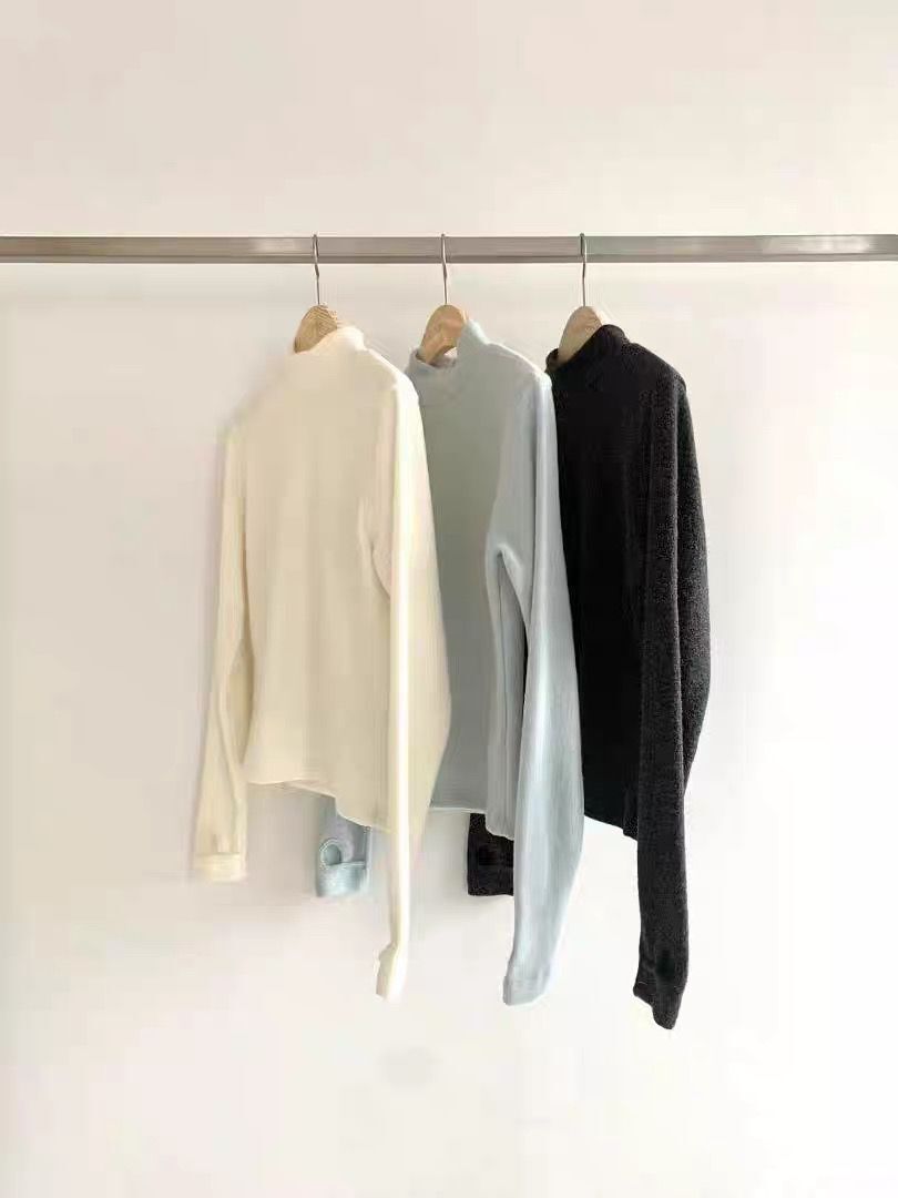 LY5332 立領加絨拇指洞上衣