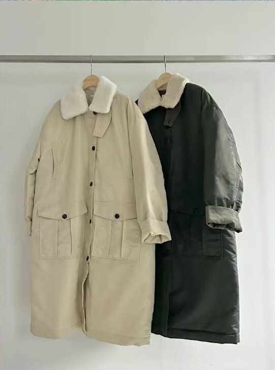 LY5330 毛毛領軍裝大衣