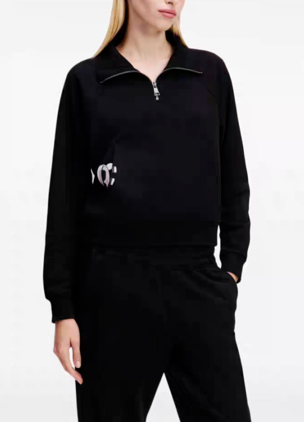 Karl 黑色 袋口公仔 衞衣套裝 女款