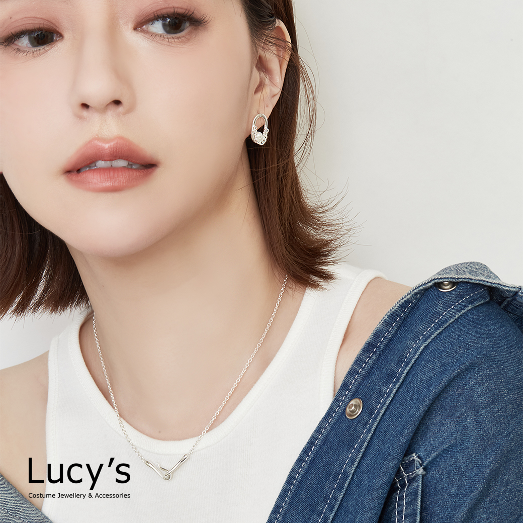 925純銀 珠光搖曳 耳環 (126923)