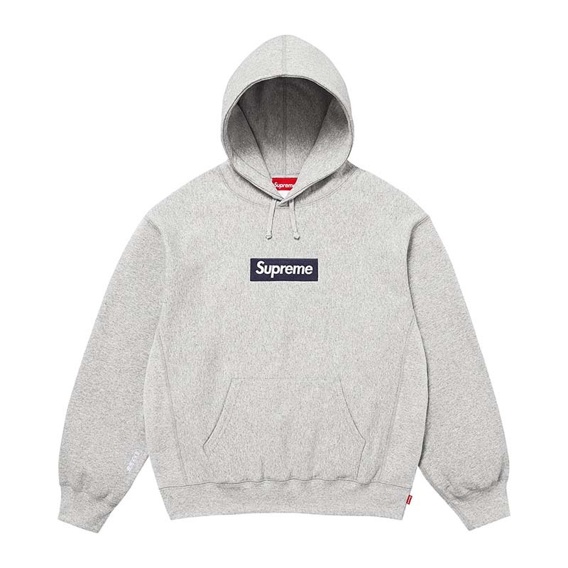 Supreme Box Logo Hooded Sweatshirt 灰色 連帽上衣 帽T 長袖 SUP-566 [台灣現貨]