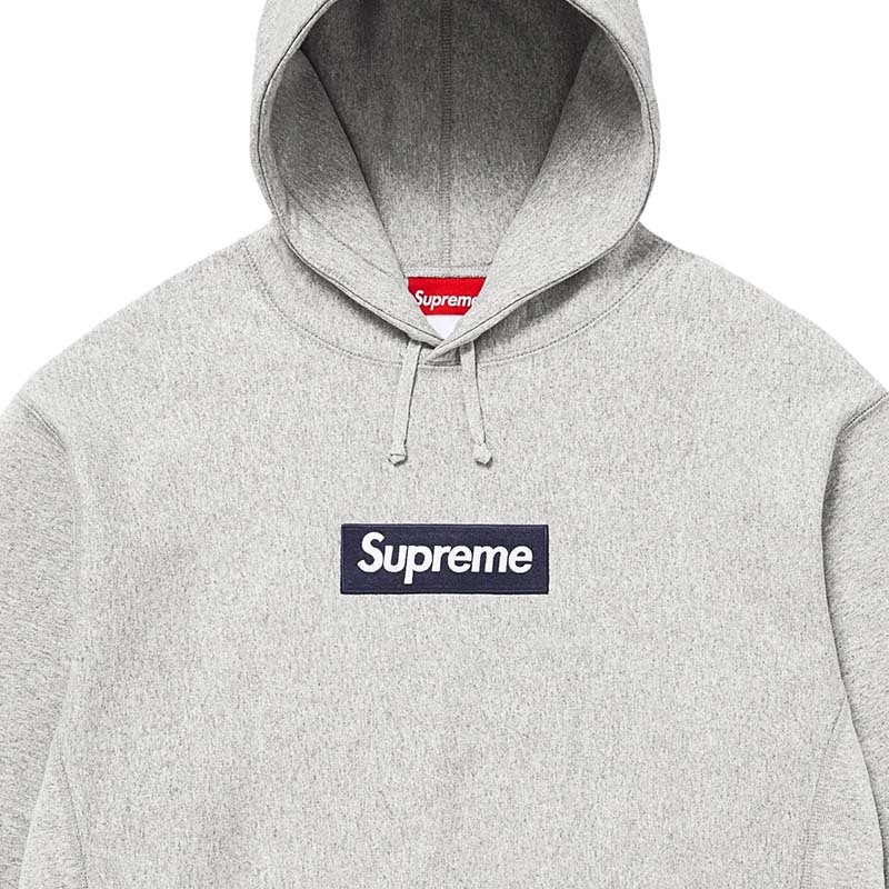 Supreme Box Logo Hooded Sweatshirt 灰色 連帽上衣 帽T 長袖 SUP-566 [台灣現貨]