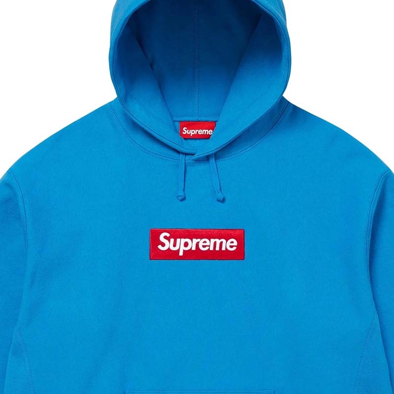 Supreme Box Logo Hooded Sweatshirt 藍色 連帽上衣 帽T 長袖 SUP-565 [台灣現貨]