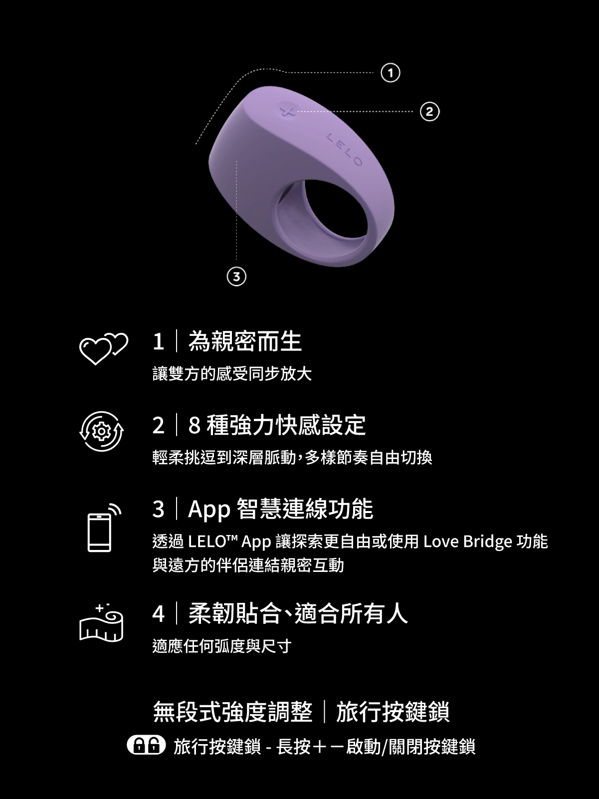 LELO TOR 3,LELO,瑞典 LELO,情趣用品,情趣玩具,震動陰莖環,陰莖環,屌環,精力環