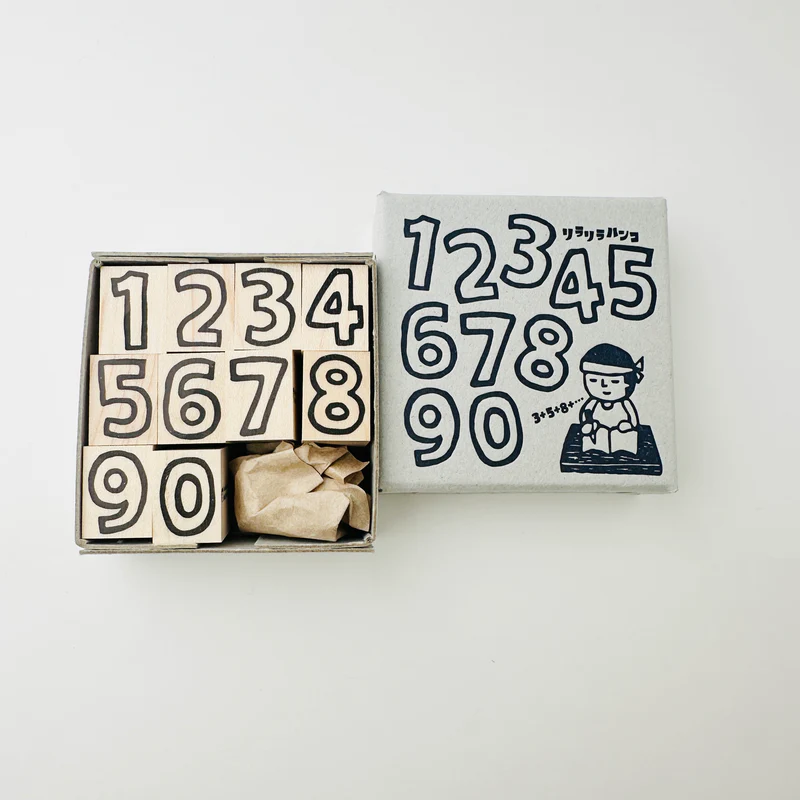 日本RiraRira 可填色數字印章組