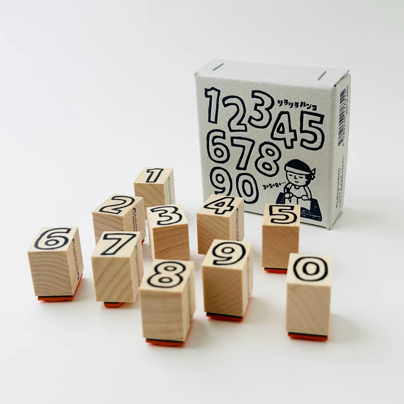 日本RiraRira 可填色數字印章組