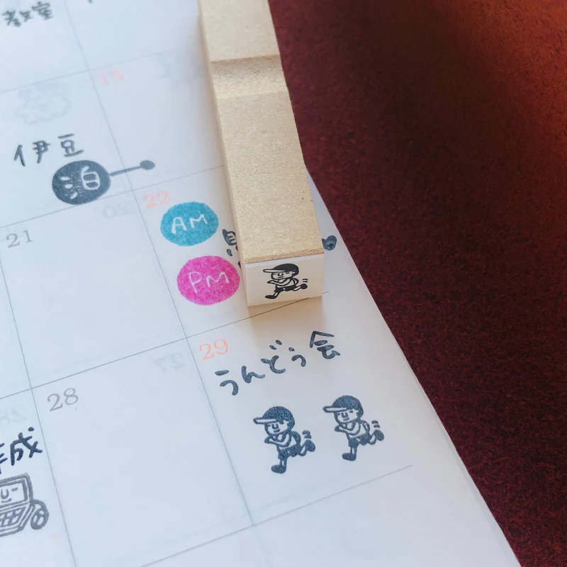 日本RiraRira 1x1 印章-運動