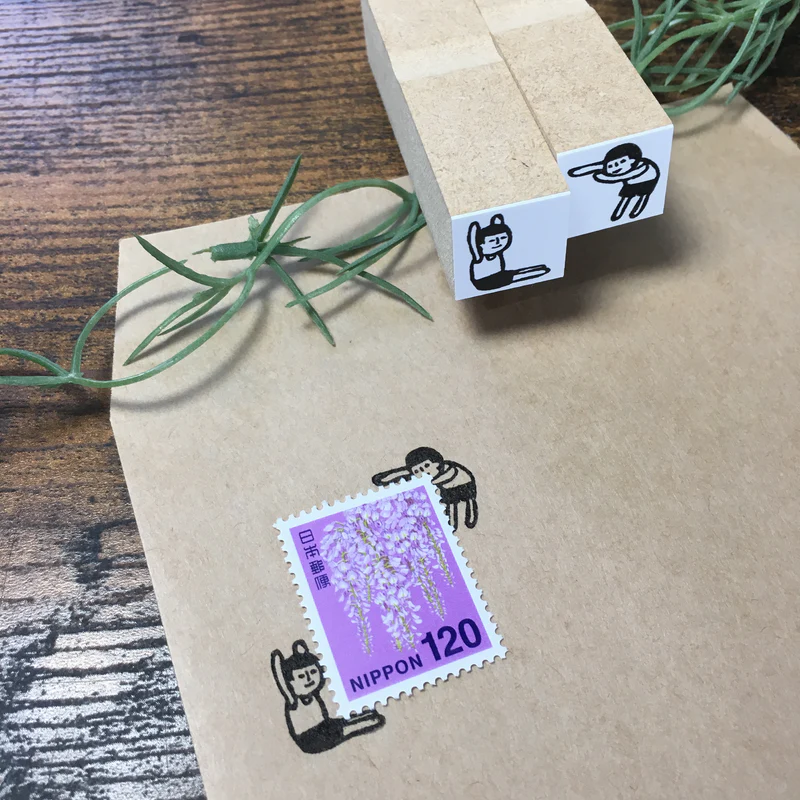 日本RiraRira 1.5 x 1.5 印章 - 趴著的守君