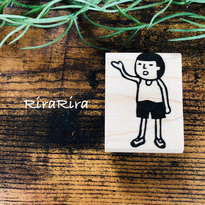 日本RiraRira 30 x 40mm 印章 - 守君舉右手