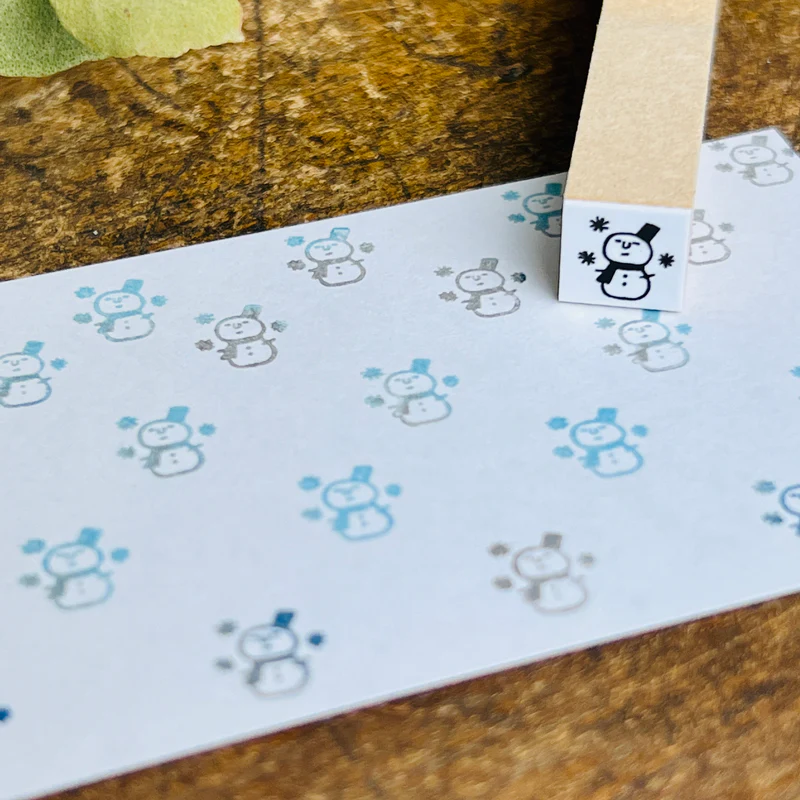 日本RiraRira 1x1 印章-雪人