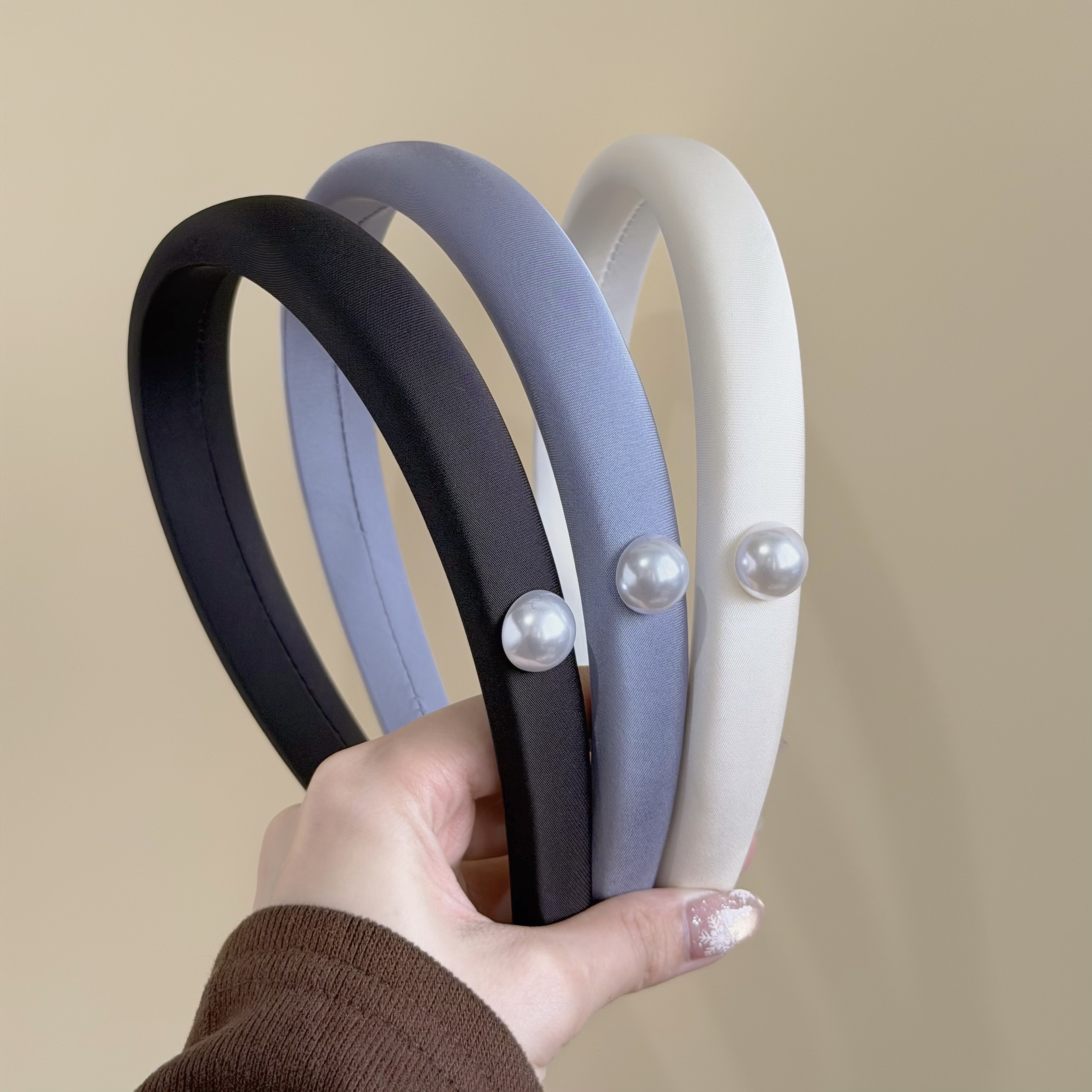 H203細版滑布珍珠髮箍