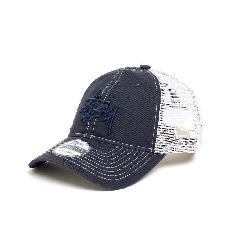 Stussy New Era 9twenty Basic Trucker 卡車帽 帽子 深藍色 1311164-DY [台灣現貨]