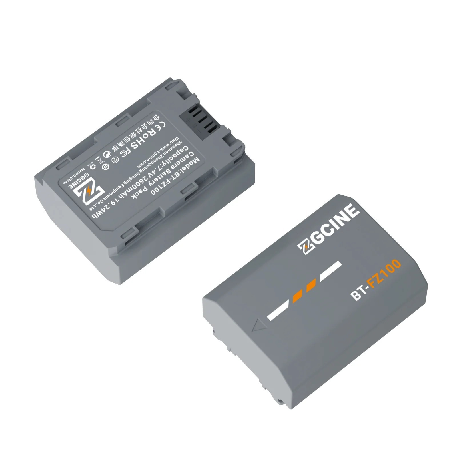 ZGCINE BT-FZ100 SONY 相機電池（SONY相機用 2600mah 灰）