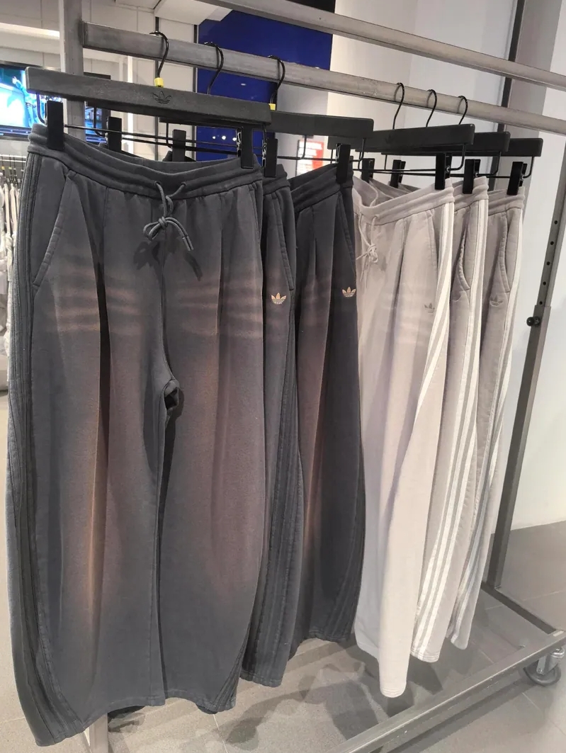 Adidas Curved Knife 寬鬆 棉褲 闊腿 彎刀褲 純棉 復古水洗 長褲 兩色可選 IA7518 IA7519