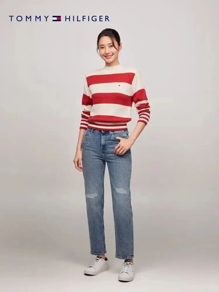 Tommy 間條針織上衣 女款