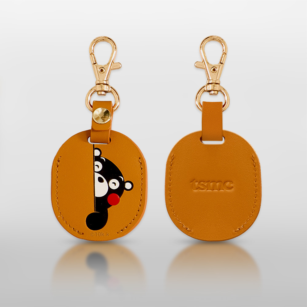 真皮磁扣套鑰匙圈 – 熊本熊
