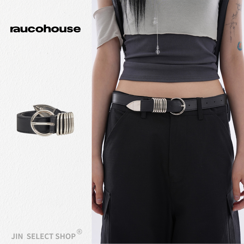 RAUCOHOUSE O型鋼圈針扣西部皮帶 造型皮帶