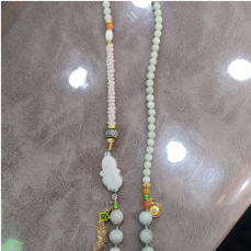 1218GZ52-翡翠GZ-翡翠白菜長珠鍊（C52）