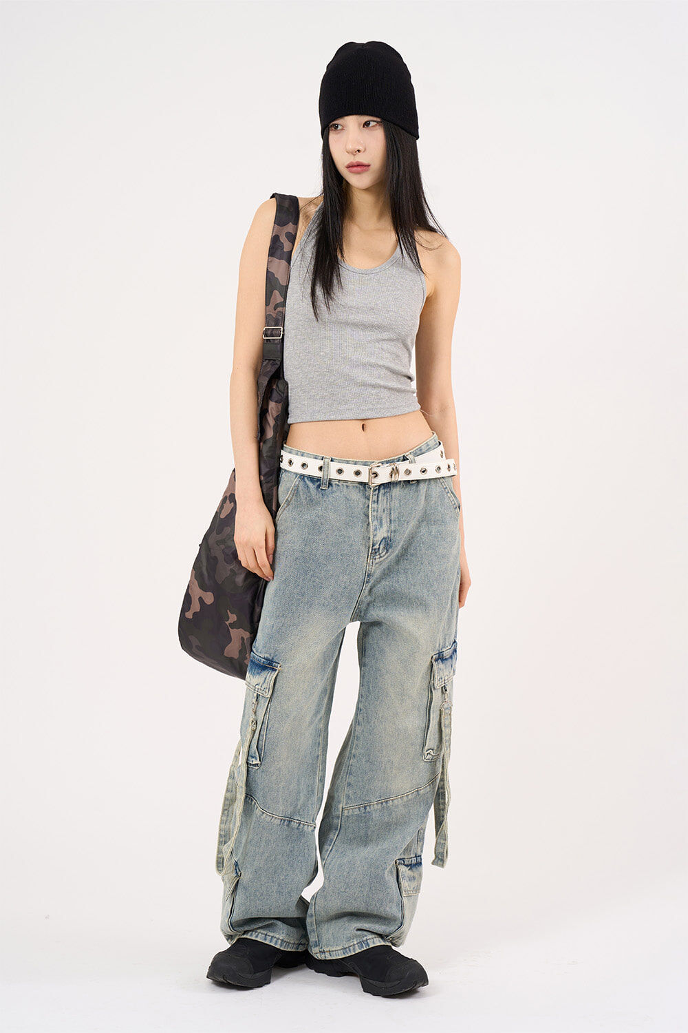 RAUCOHOUSE 多孔方釦造型皮帶(單孔)