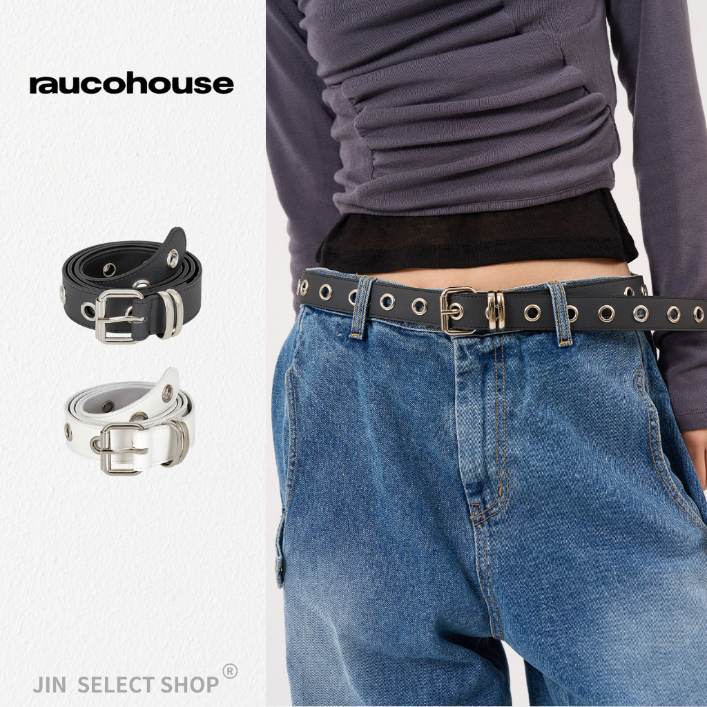 RAUCOHOUSE 多孔方釦造型皮帶(單孔)