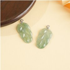 1218GZ64-翡翠GZ-18K白三鑽葉（C64）