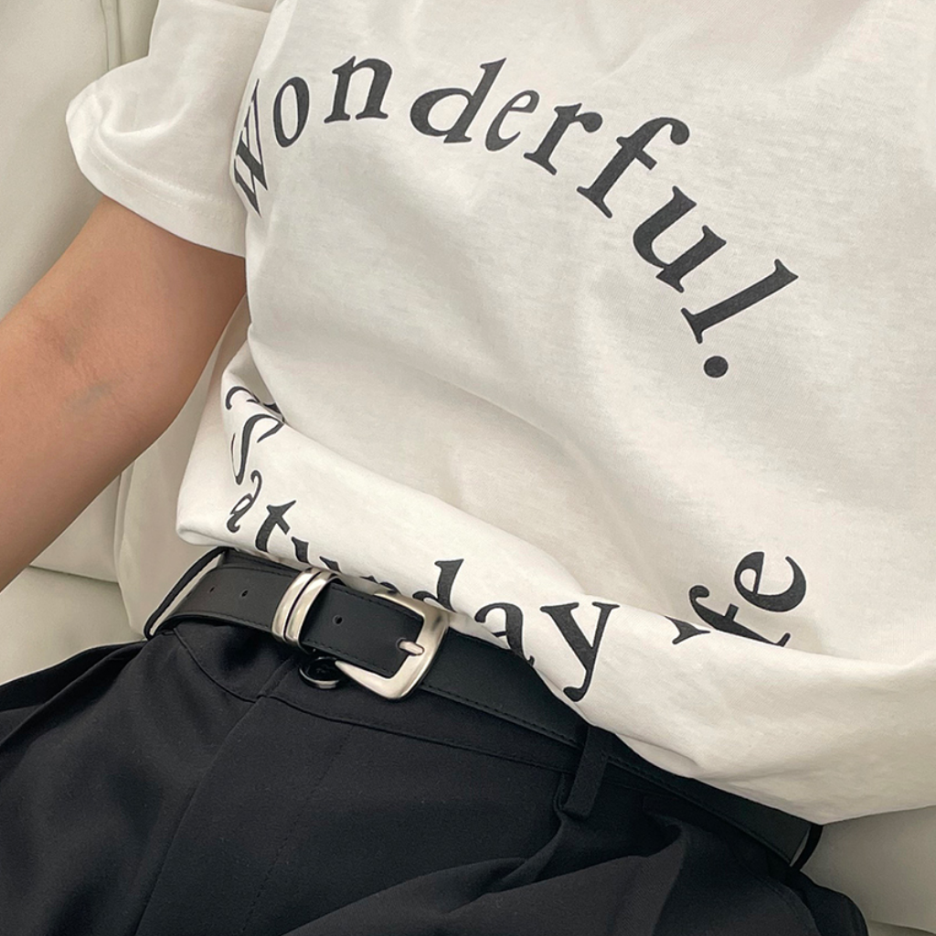 RAUCOHOUSE 消光銀馬蹄造型皮帶