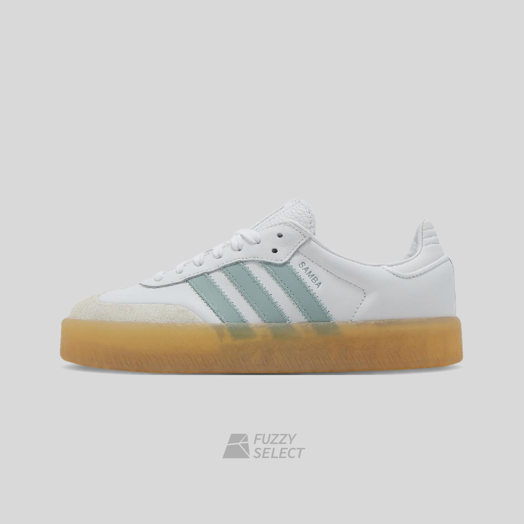 【逢甲 FUZZY】 Adidas Originals Sambae "White/Green" 米綠 厚底  JP5609